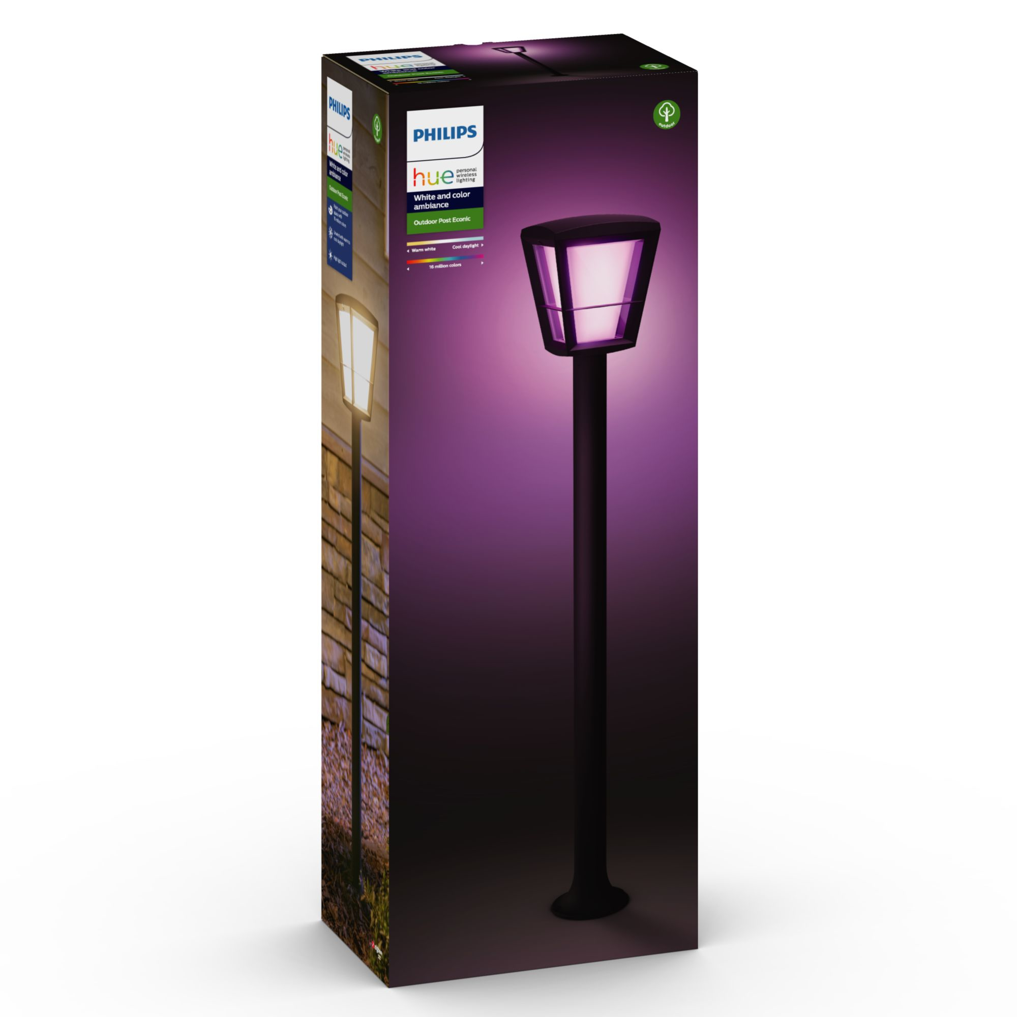 Philips HUE Econic LED Wegeleuchte, schwarz – Ansicht 6