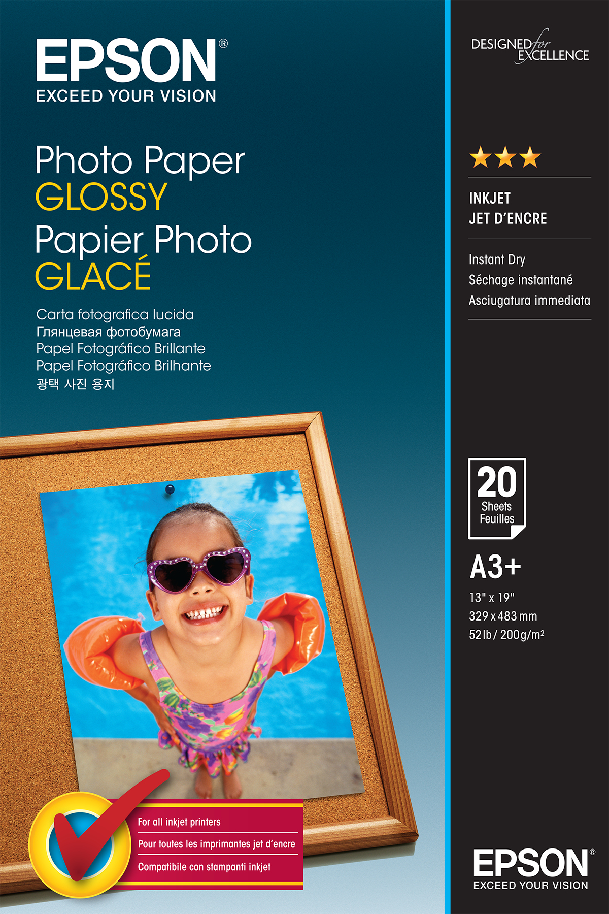 Epson Fotopapier glänzend C13S042535 -A3-20 Blatt- 19613203_7198260939