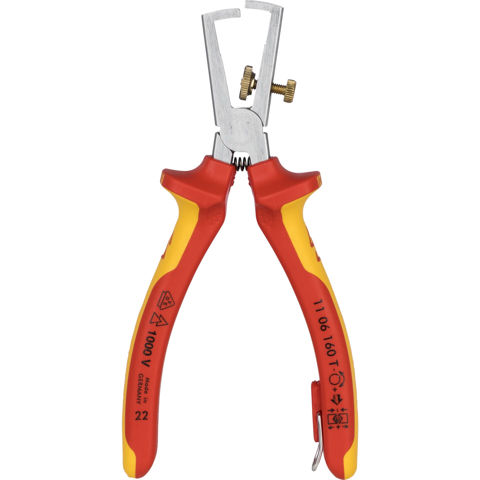 KNIPEX Abisolierzange mit Befestigungsöse