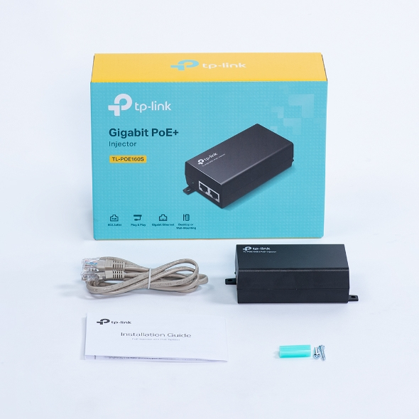 TP-Link TL-PoE160S IEEE 802.3af PoE+-Leistungsinjektor – Ansicht 3