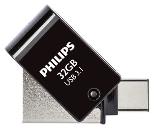 Philips 2 in 1 Black        32GB OTG USB C + USB 3.1