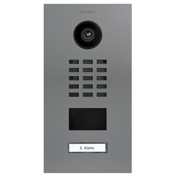 DoorBird D2101V IP Video Türstation V4A Edelstahl, RAL 9007