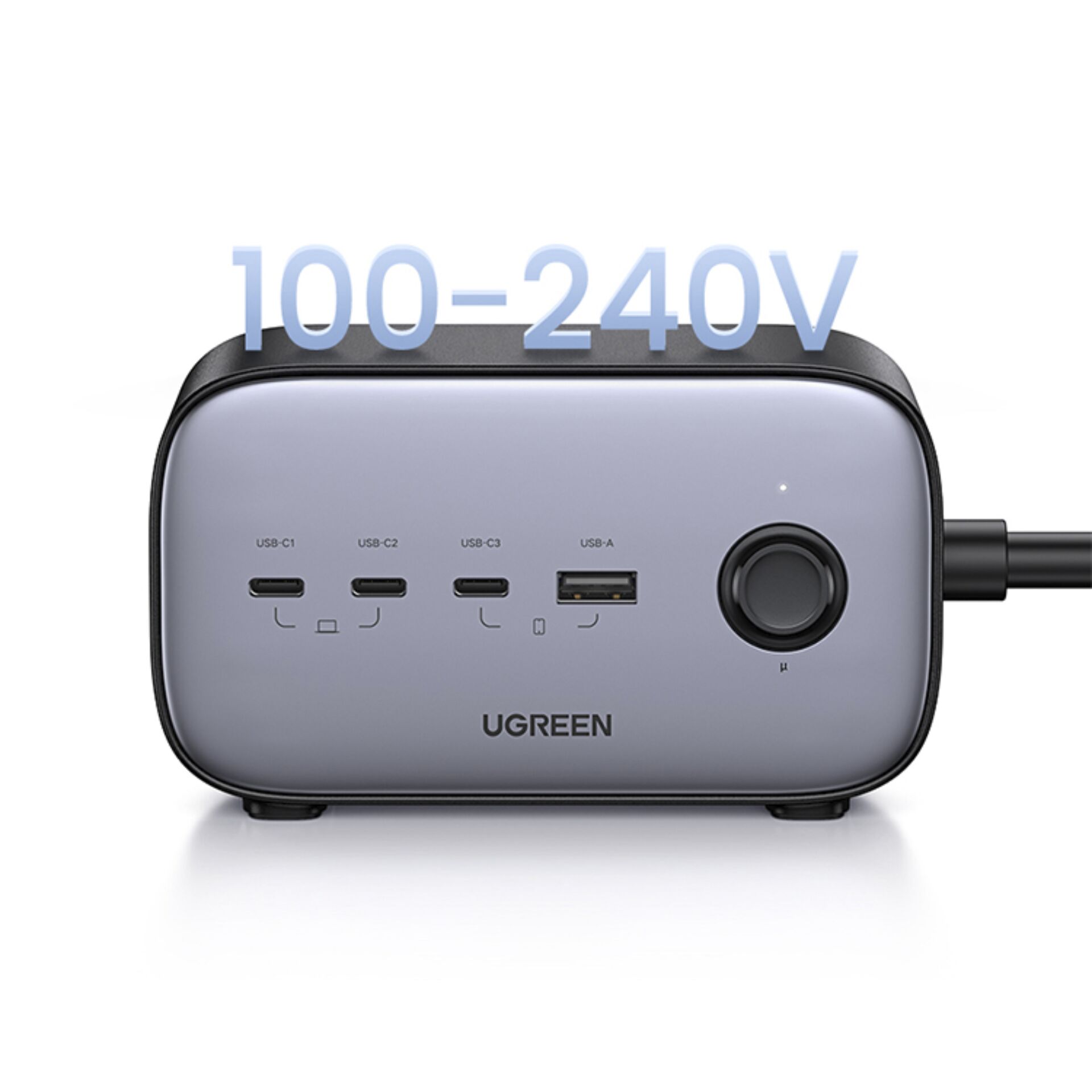 UGREEN DigiNest Pro Power Strip (2 AC outlets + 100W  3C1A) 770191_01