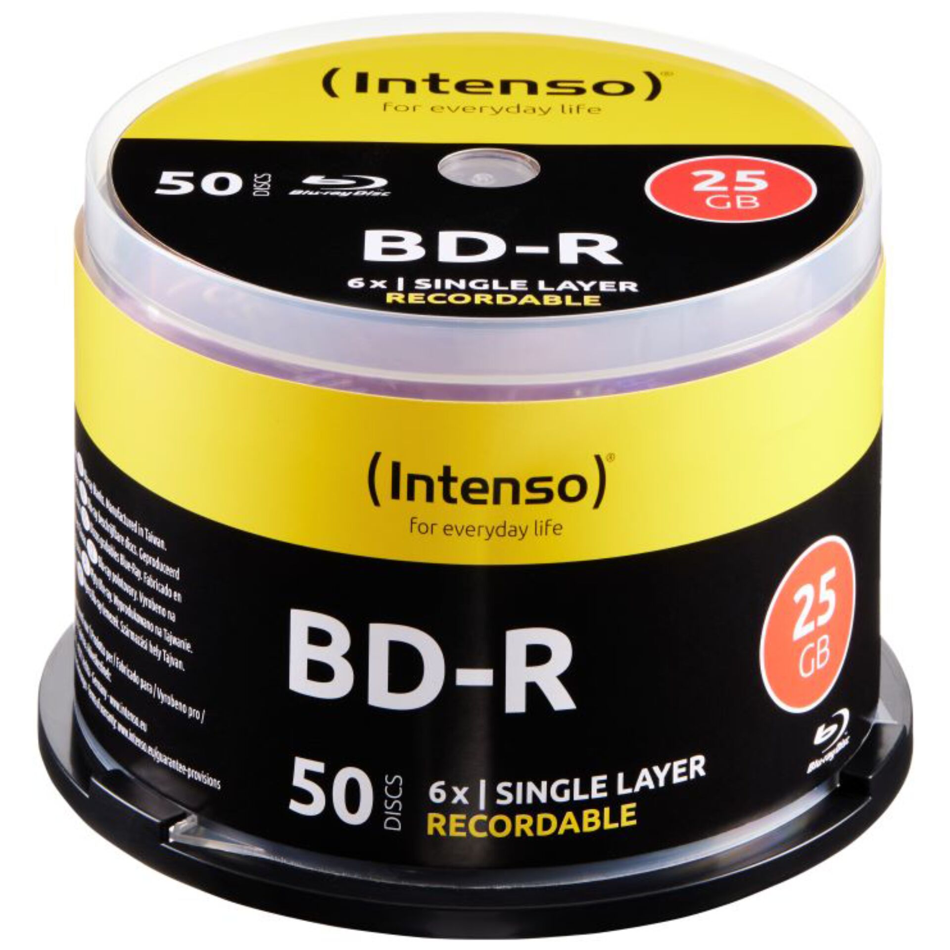 1x50 Intenso BD-R 25GB 6x Speed, Cakebox 826093_00