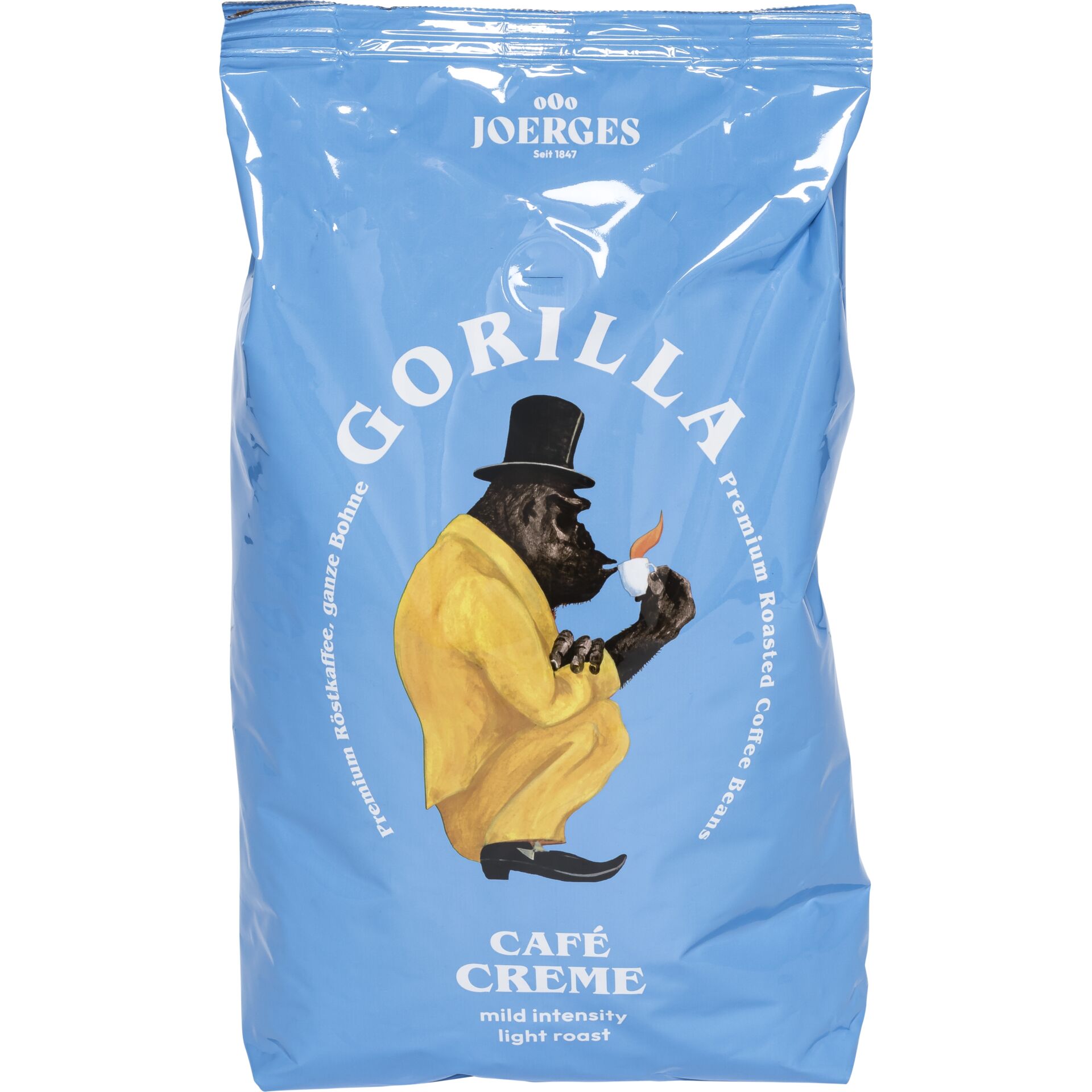 Joerges Gorilla Cafè Creme blau 1 Kg Bohnen 657890_00