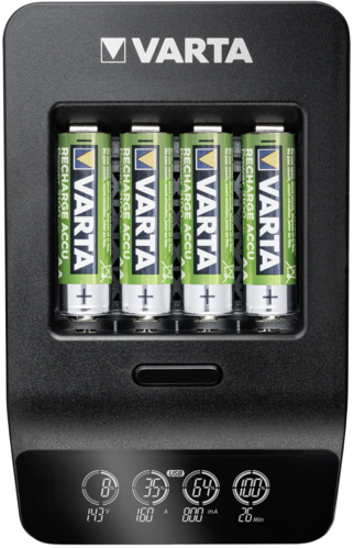 Varta LCD Smart Charger+ inkl. 4 Akkus 2100 mAh AA