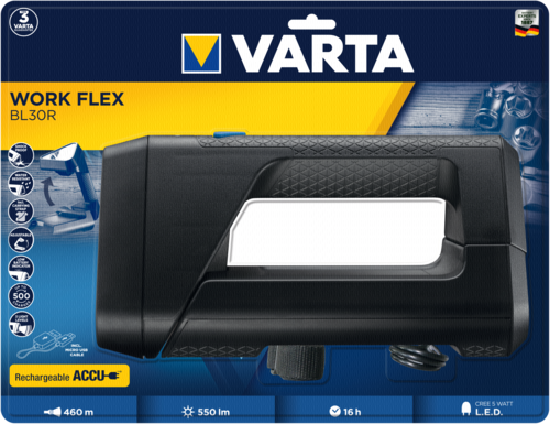 Varta Work Flex BL30R Light Flexibel einsetzb. Handstrahler