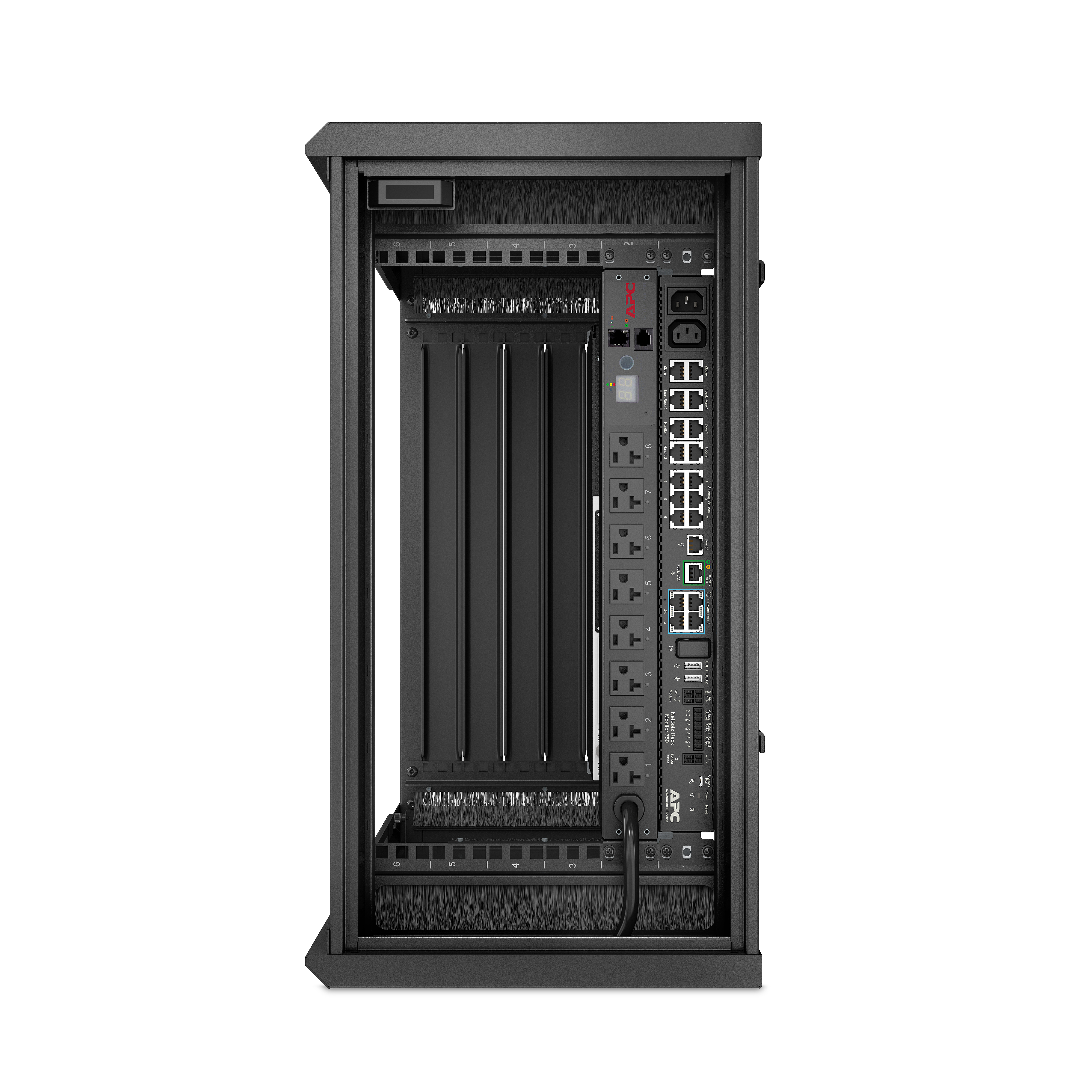 APC AR106VI Rack 6U Wandmontiertes Regal Schwarz