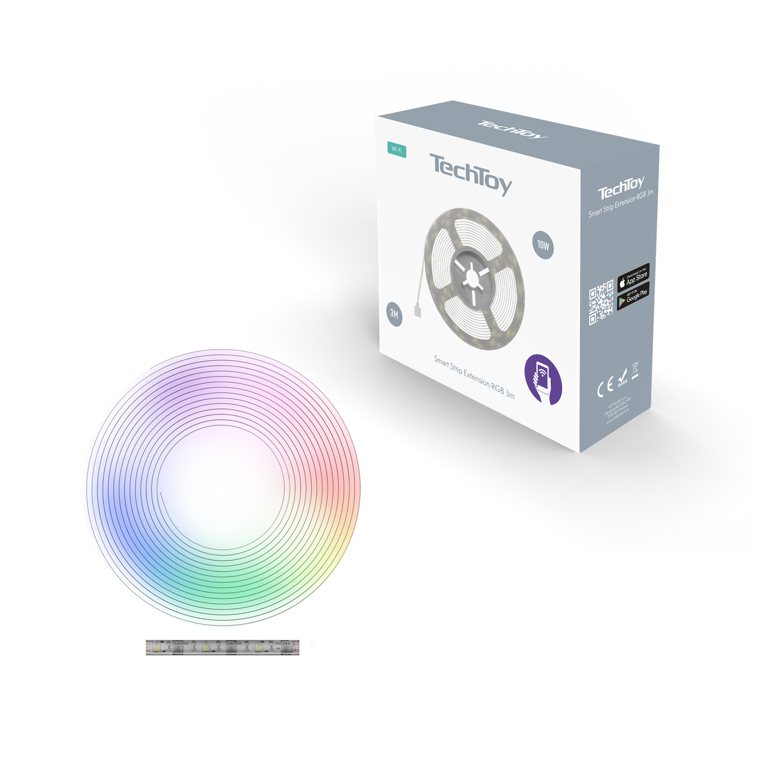 TechToy Smart Strip Extension RGB Verlängerung 3m WLAN