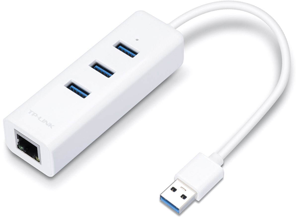 TP-Link UE330 USB 3.0 Gigabit Ethernet Adapter mit USB Hub