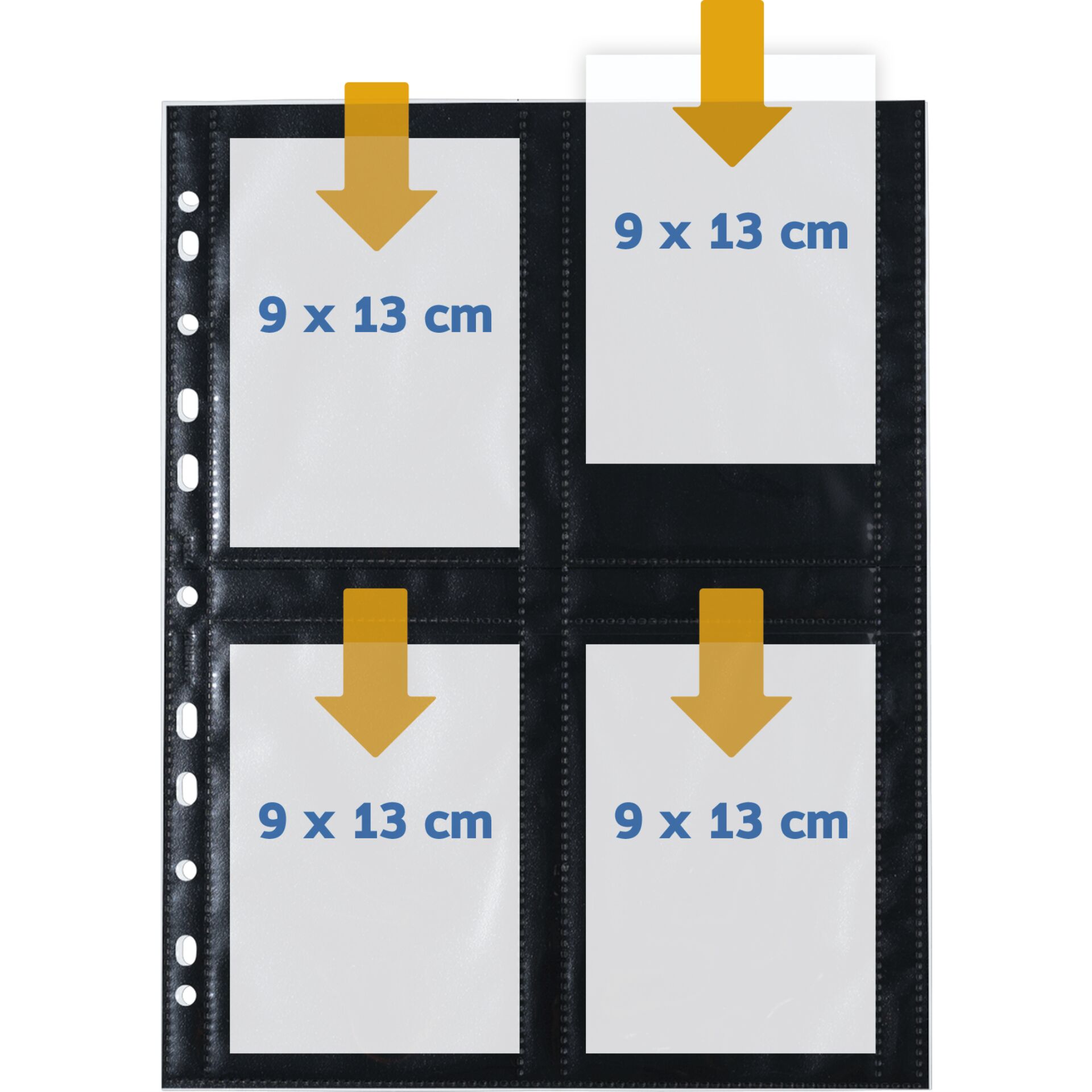 Herma fotophan  9x13 hoch 10 Blatt schwarz            7783 514208_03