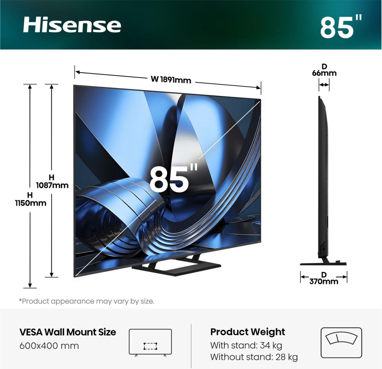 Hisense 85U7DSE – Ansicht 2