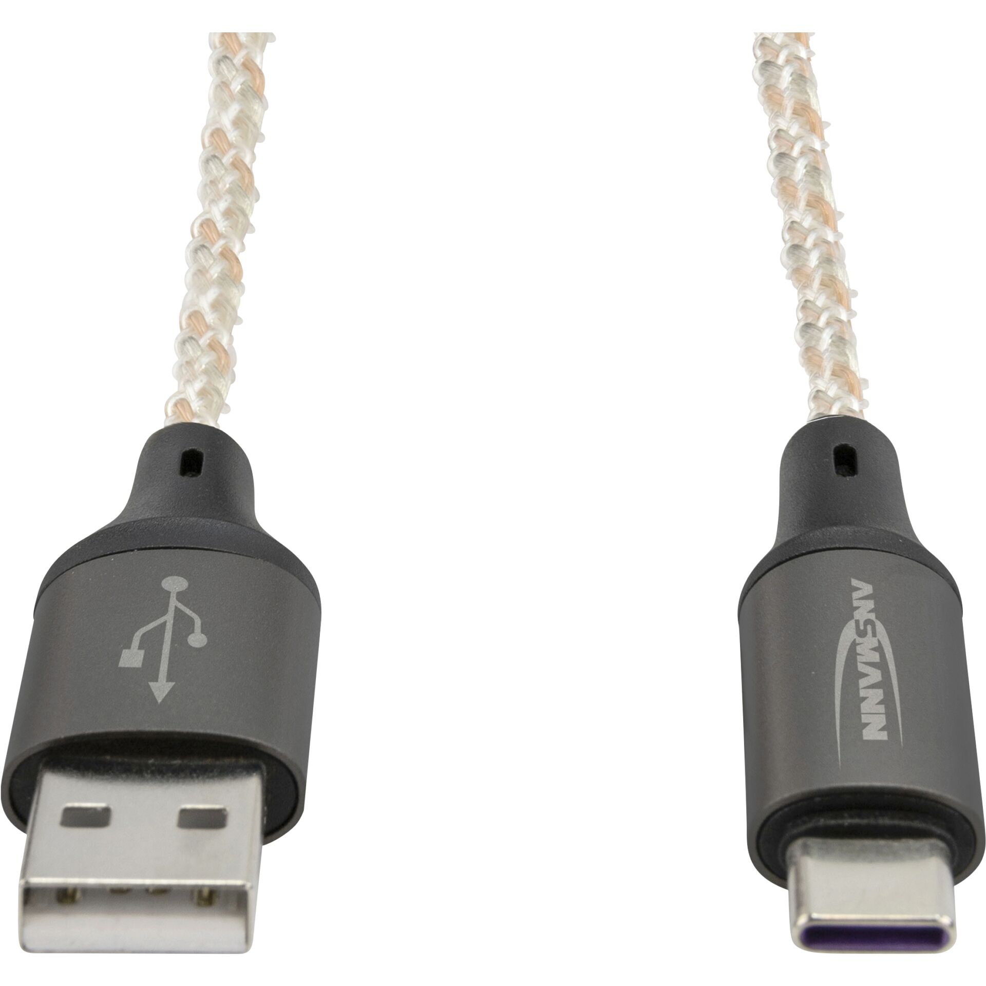 Ansmann USB-A / USB-C Kabel mit LED Beleuchtung 100cm  1700-0158