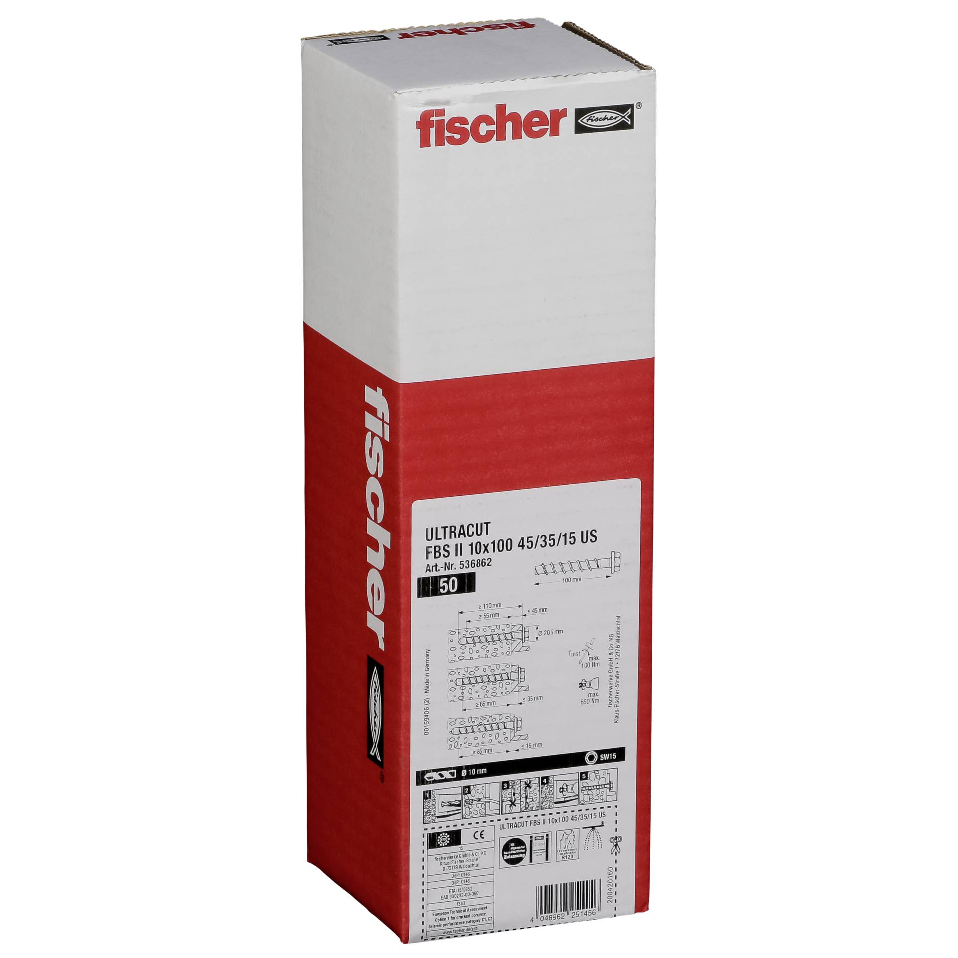 Fischer ULTRACUT FBS II 10x100 45/35/15 US