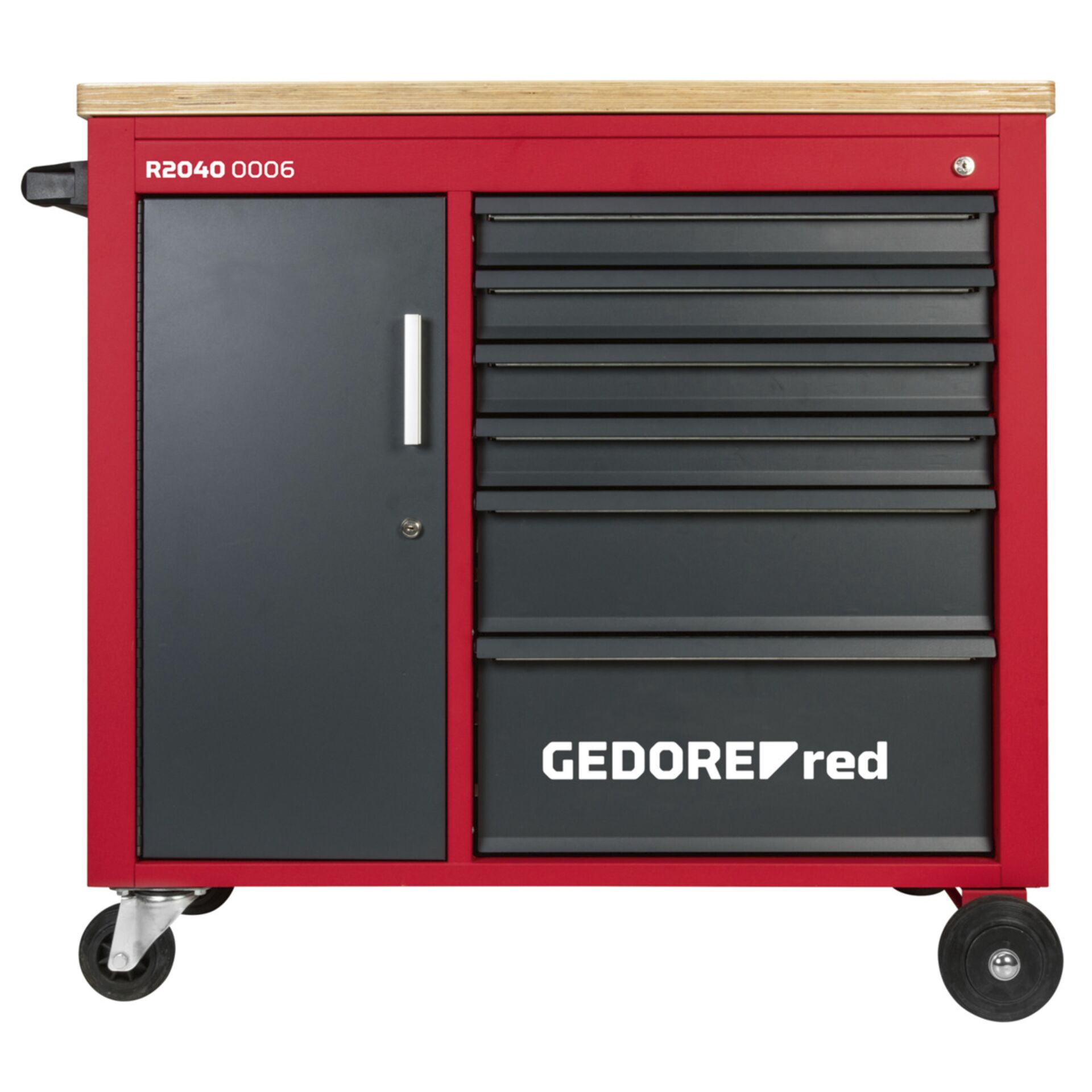GEDORE red Werkstattwagen MECH PLUS mit 6 Schubladen 820640_00