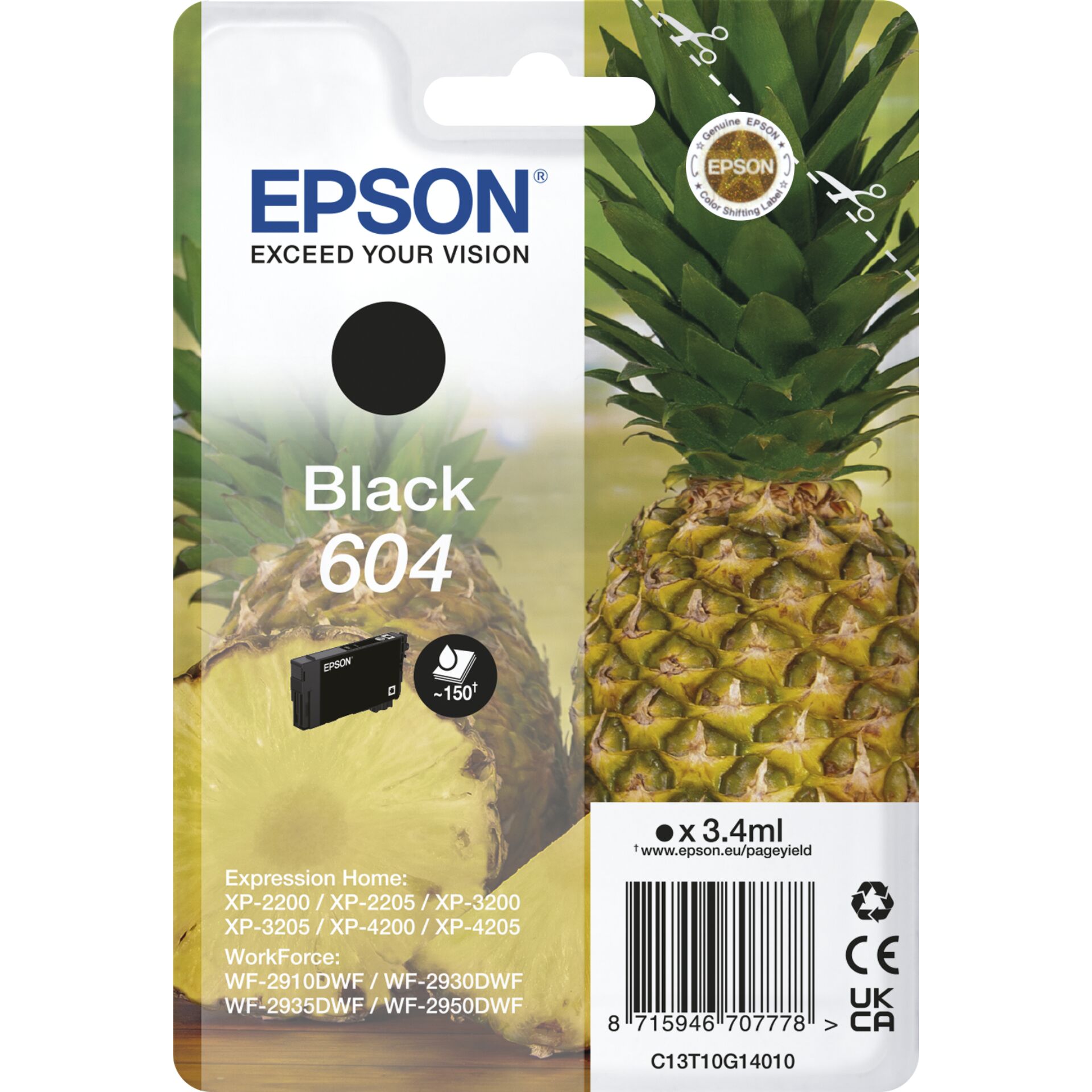 Epson Tintenpatrone schwarz 604                       T 10G1