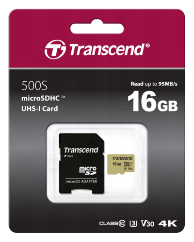 Transcend microSDHC 500S    16GB