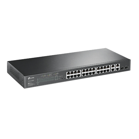 TP-Link TL-SL2428P 24-Port 10/100 + 4-Port Gigabit PoE+ Switch 9e4322109685ab8e99e5ab2d500988f8