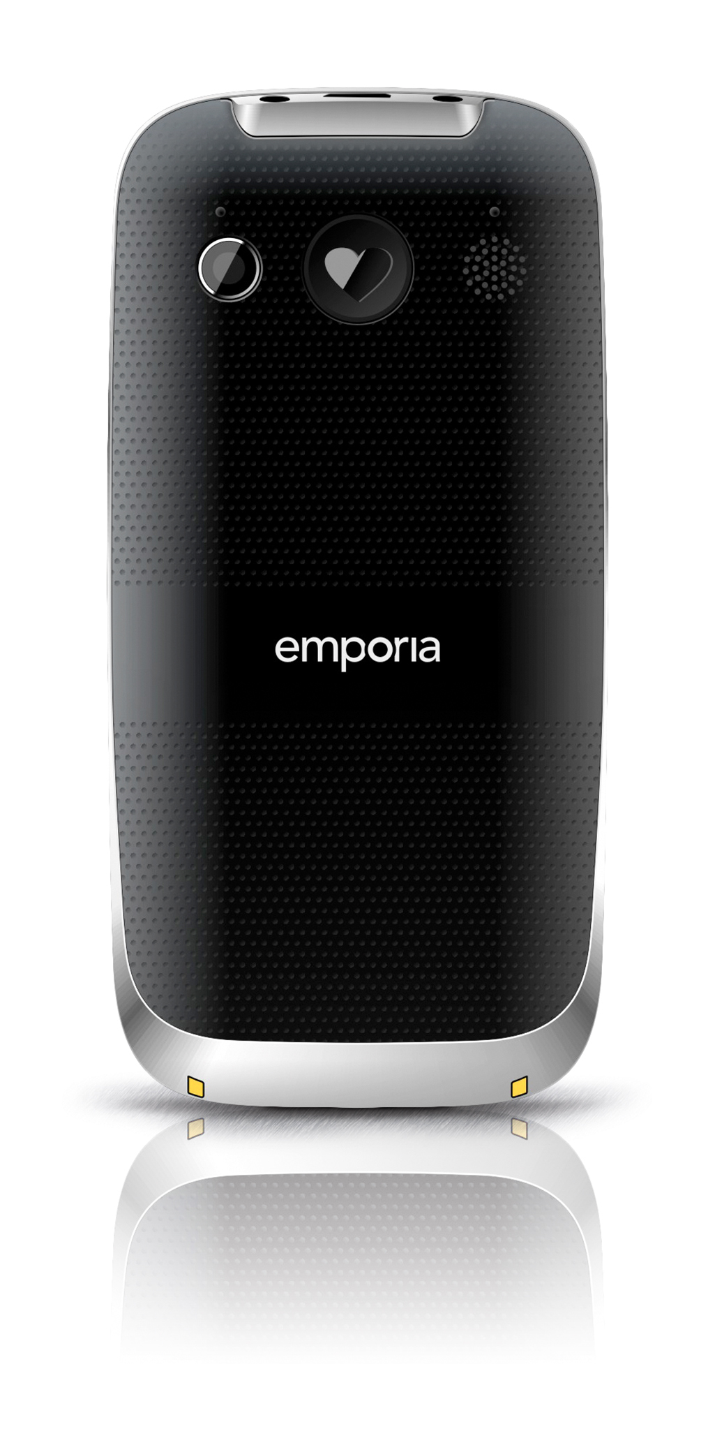 Emporia EUPHORIA 5,84 cm (2.3 Zoll) 90 g Schwarz, Silber Seniorentelefon