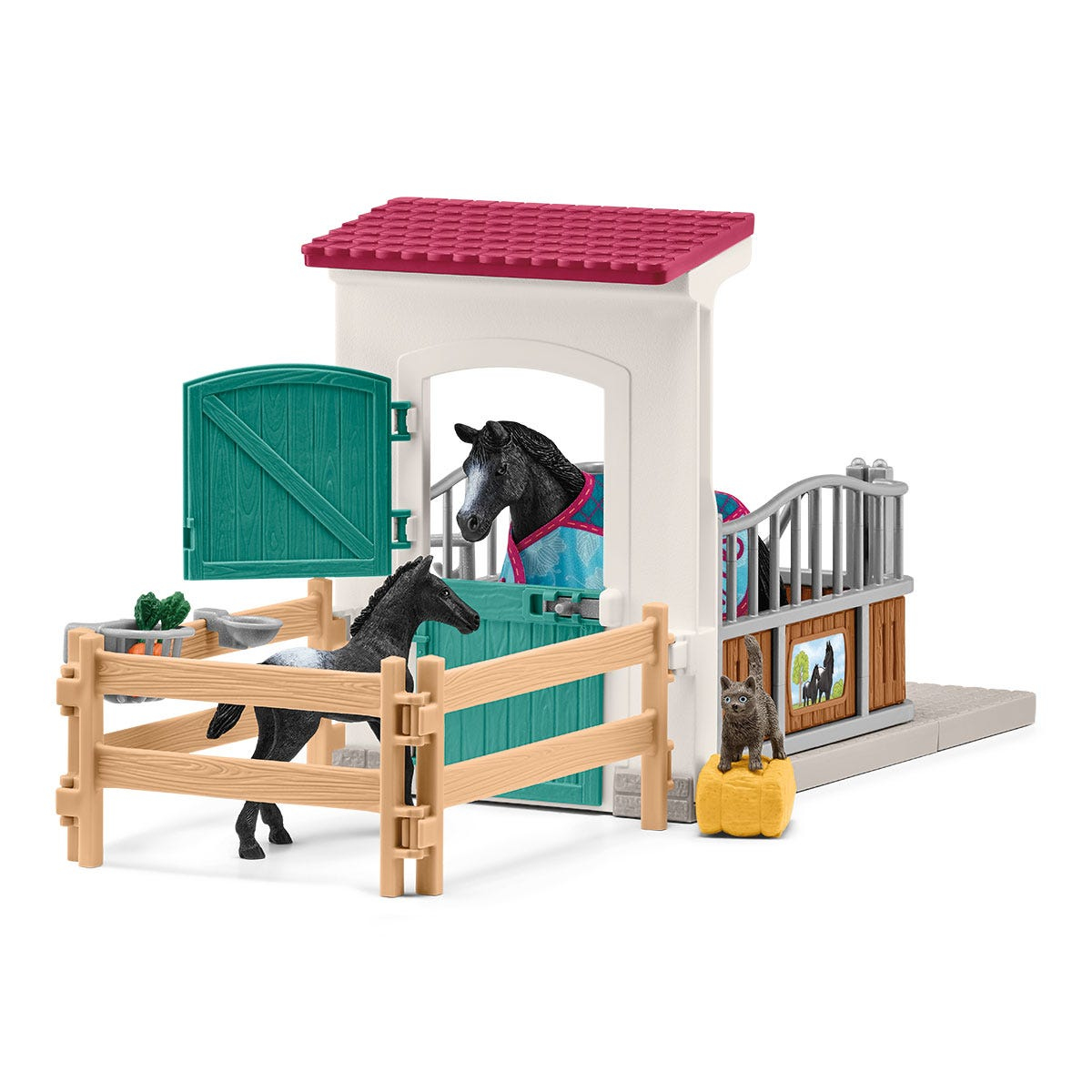 Schleich Horse Club     42611 Pferdebox mit Stute und Fohlen