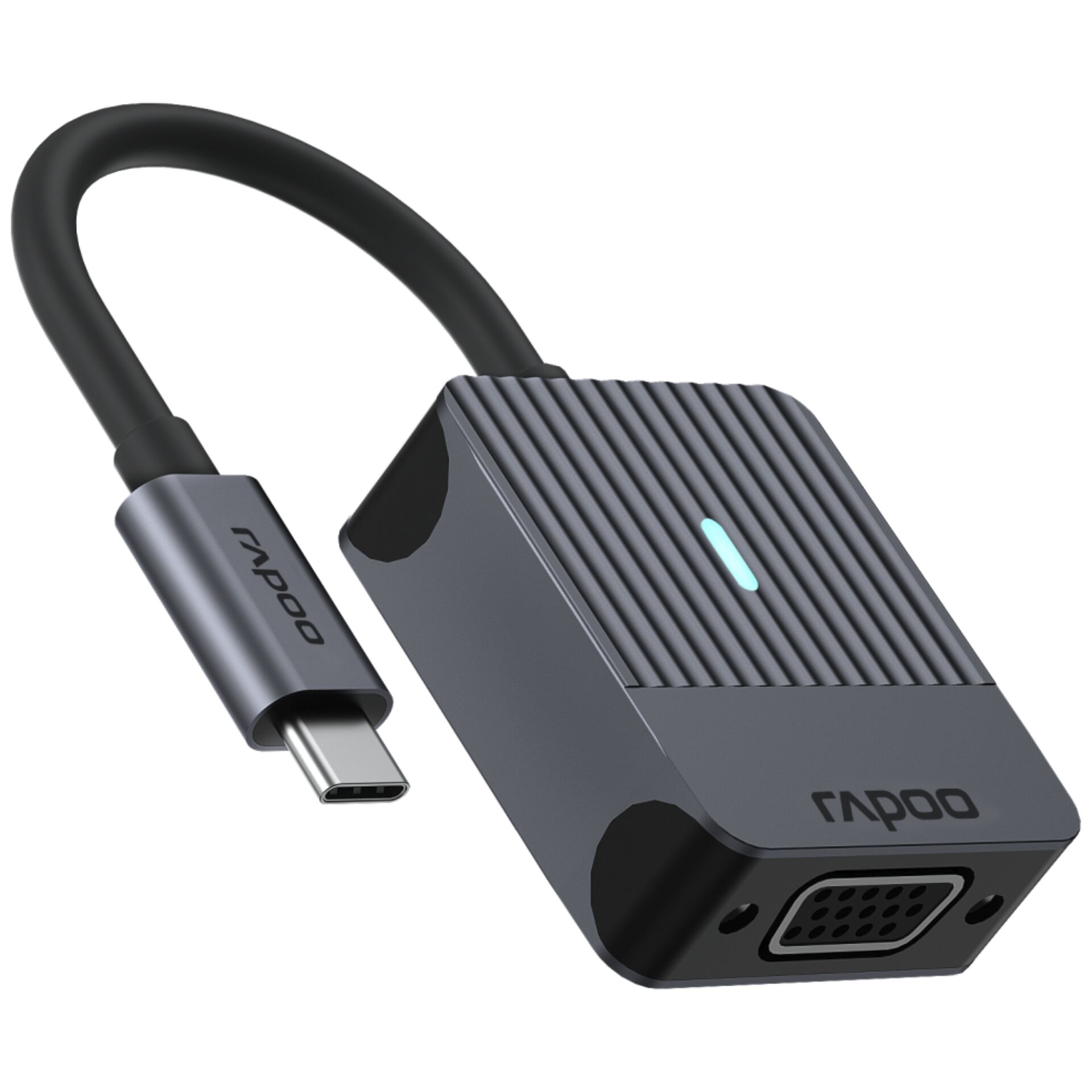 Rapoo USB-C Adapter grau USB-C auf VGA