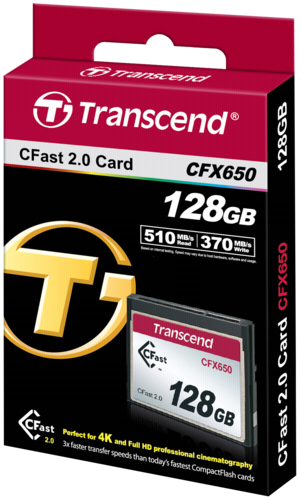 Transcend CFast 2.0 CFX650 128GB