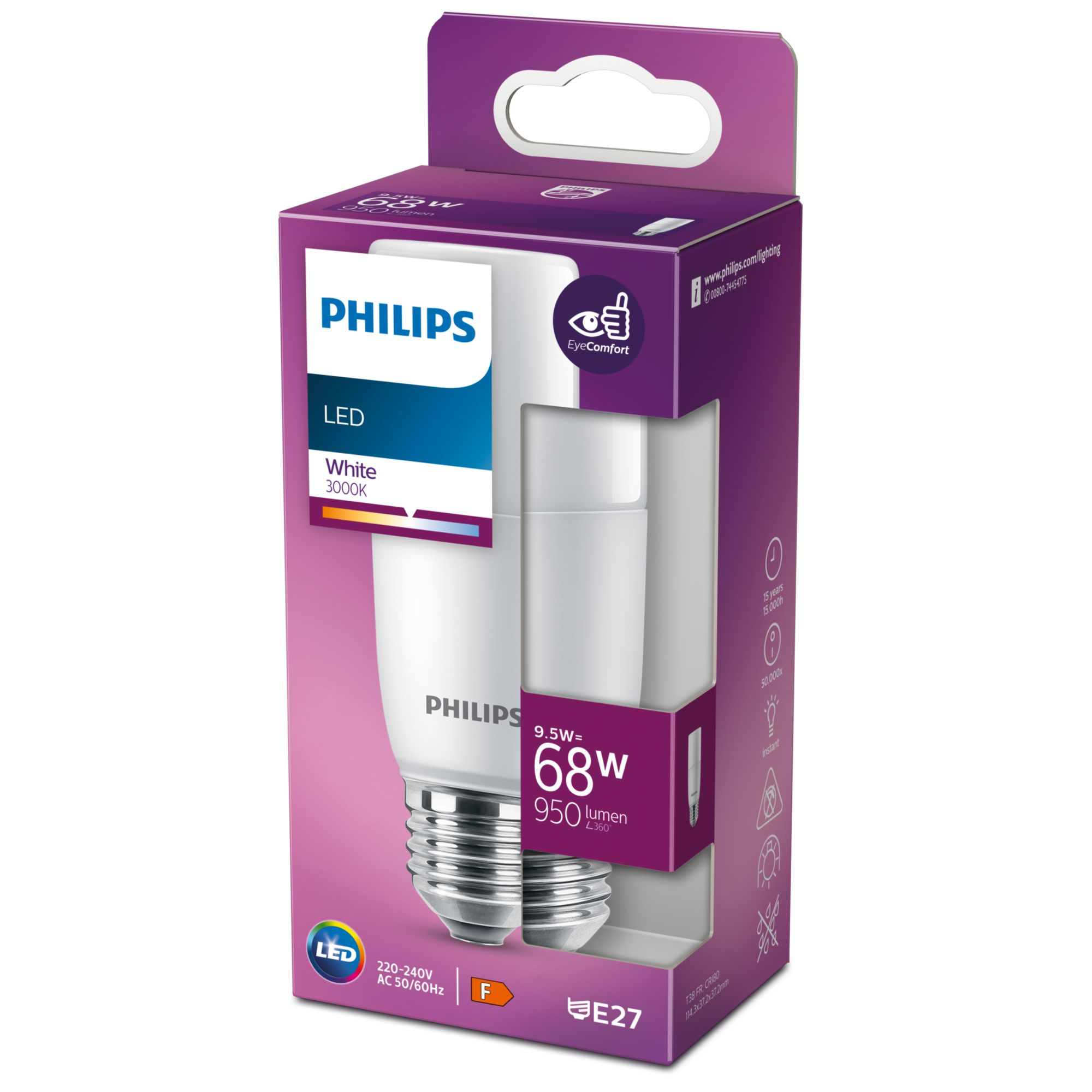 Philips LED Lampe Stick 68W E27 T38 matt 1er P 80155362_9535401732