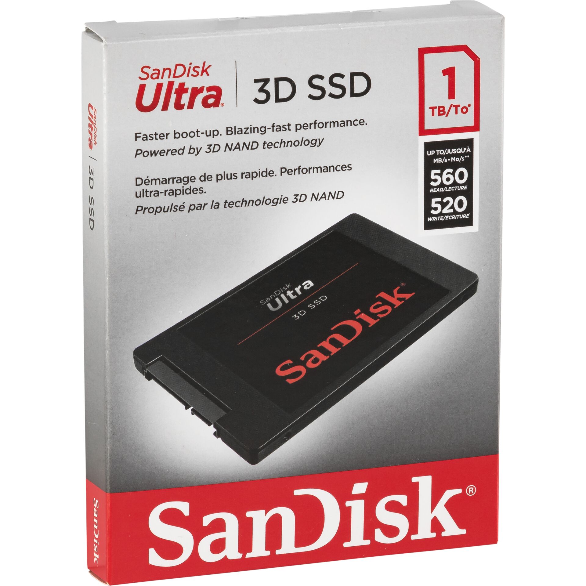 SanDisk SSD Ultra 3D         1TB R/W 560/530 MBs SDSSDH3-1T00-G26 765949_00