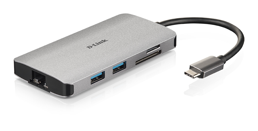 D-Link DUB-M810 Notebook-Dockingstation & Portreplikator Verkabelt Thunderbolt 3 Silber