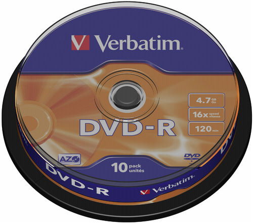 1x10 Verbatim DVD-R 4,7GB