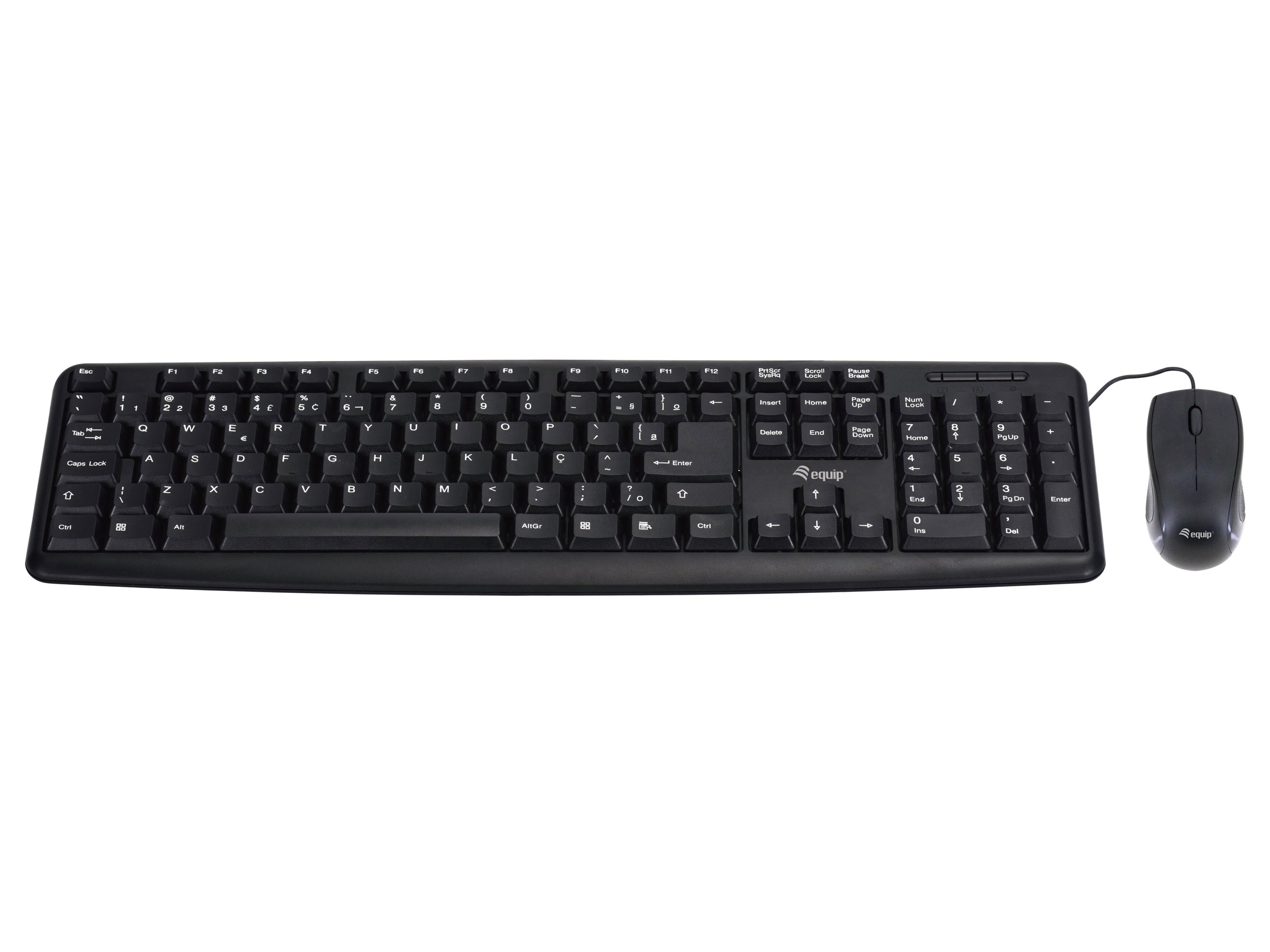 Equip 245200 Tastatur USB QWERTY Deutsch Schwarz