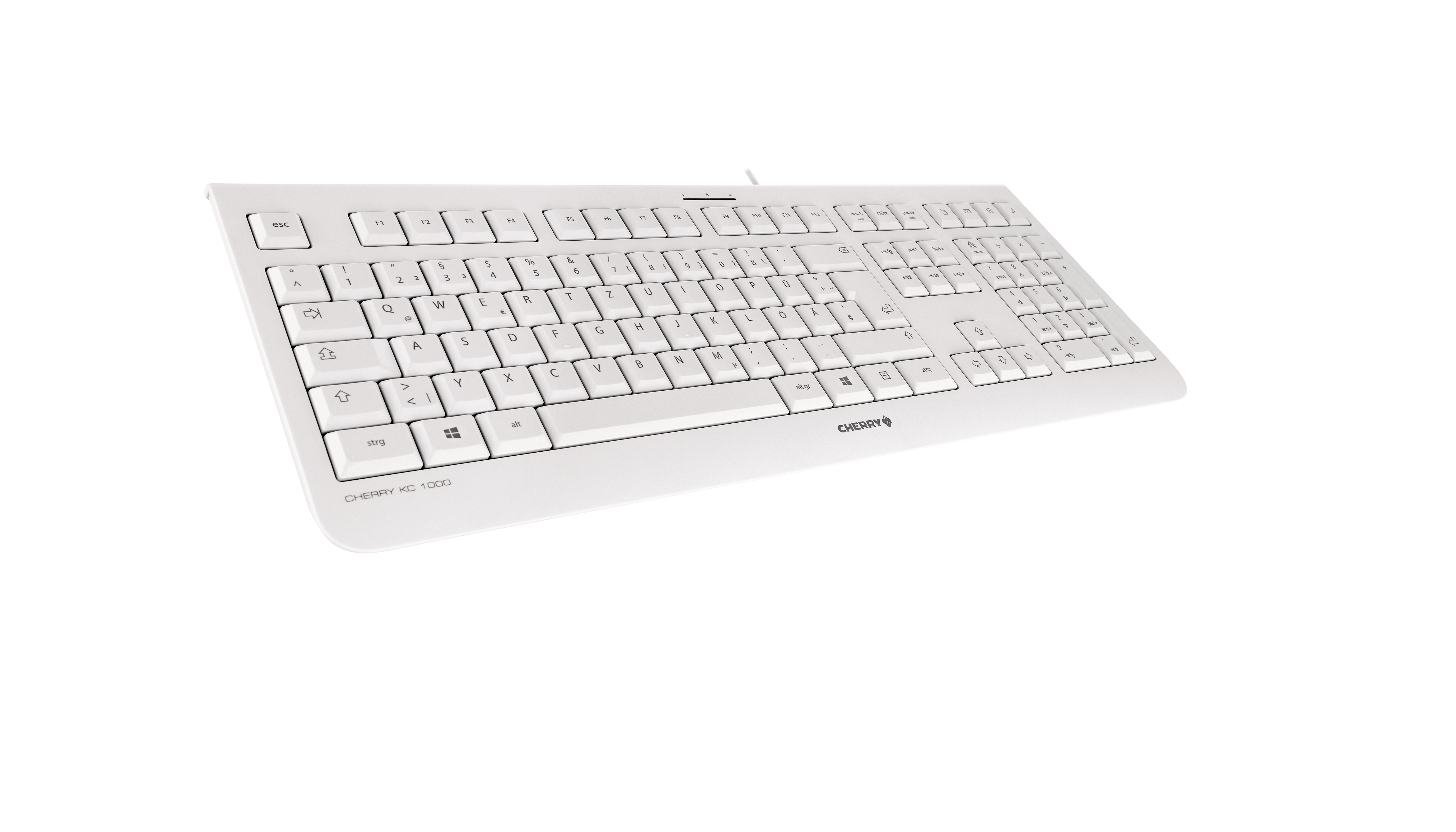 CHERRY KC 1000 Tastatur USB QWERTZ Deutsch Grau