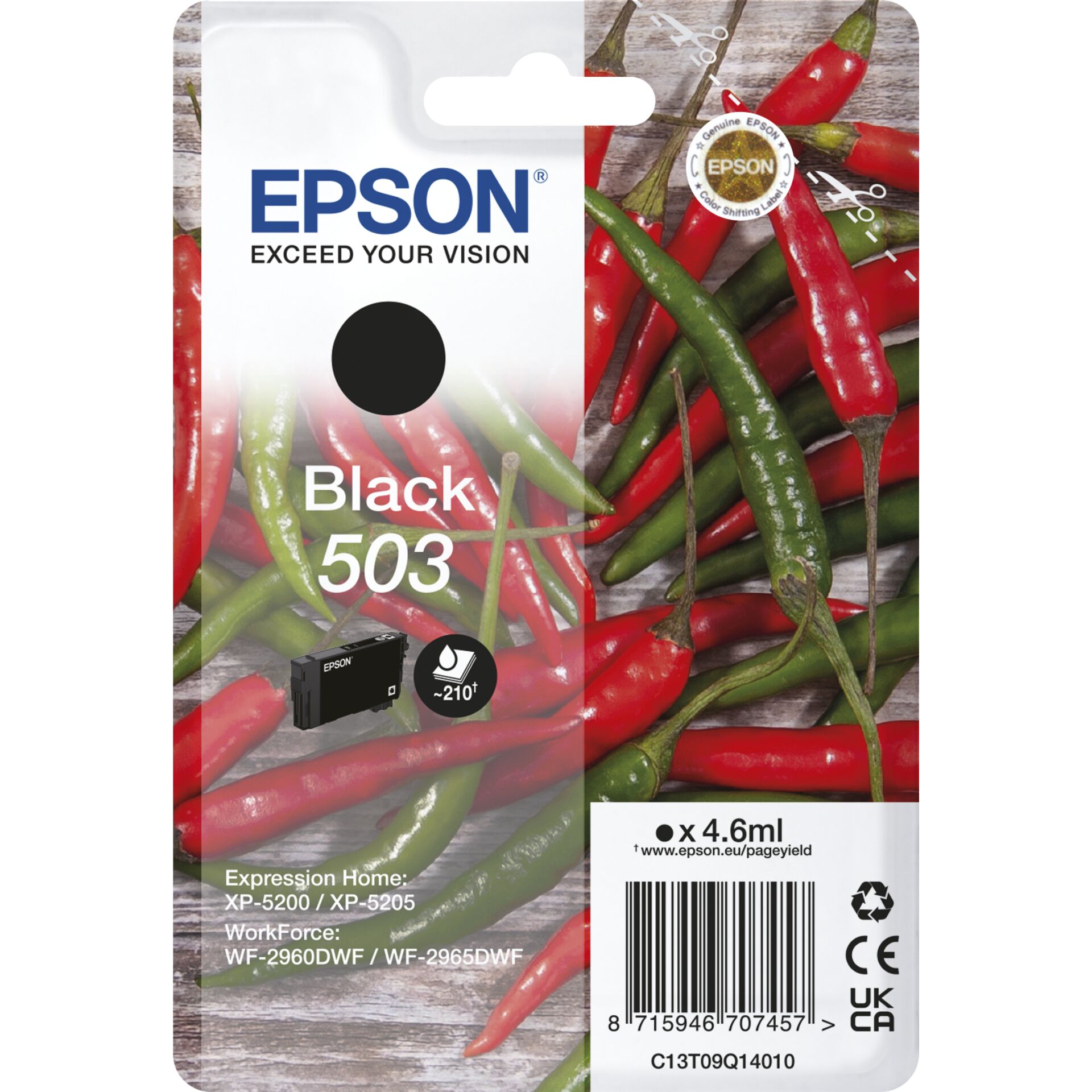Epson Tintenpatrone schwarz 503                       T 09Q1