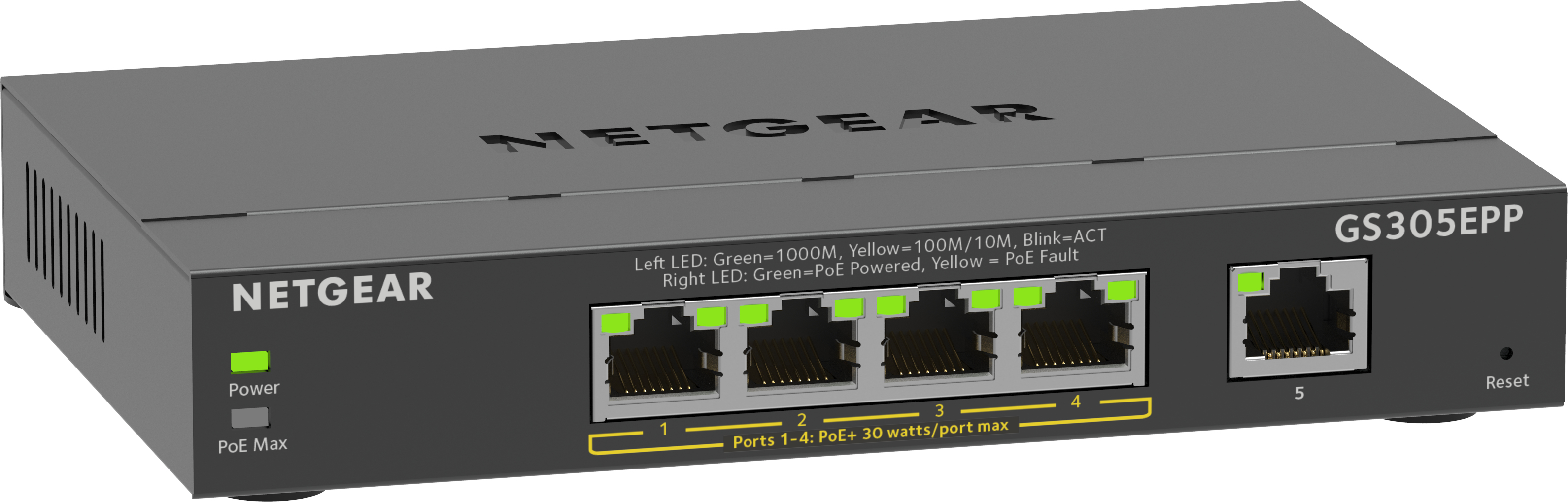 Netgear GS305EPP 5-Port Gb Eth PoE+ Smart Mgd Plus Switch 87044159_8780264329