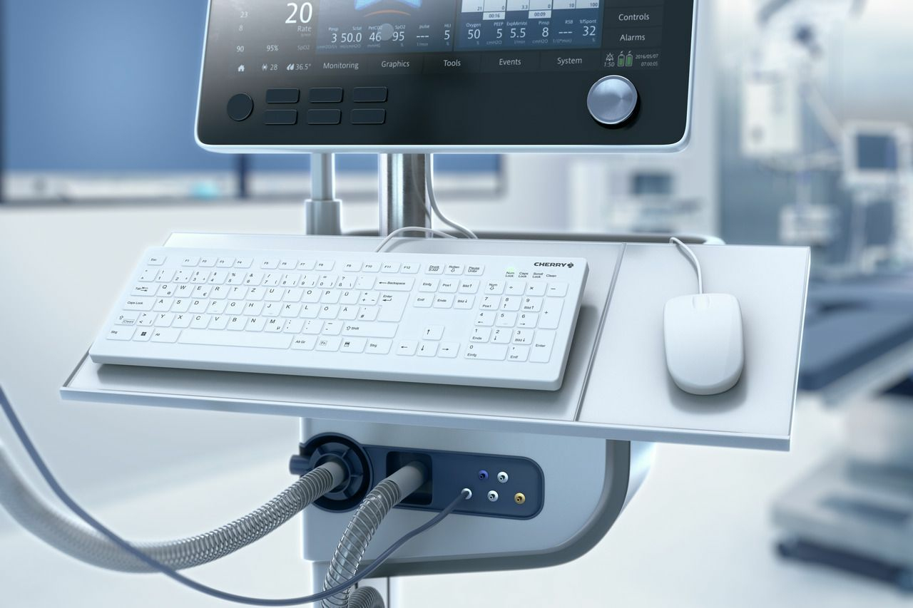 CHERRY AK-C8112 Medical, WIN, QWERTZ Tastatur weiß 665702f6fd7d84ea0e2a4e79c9b086f4