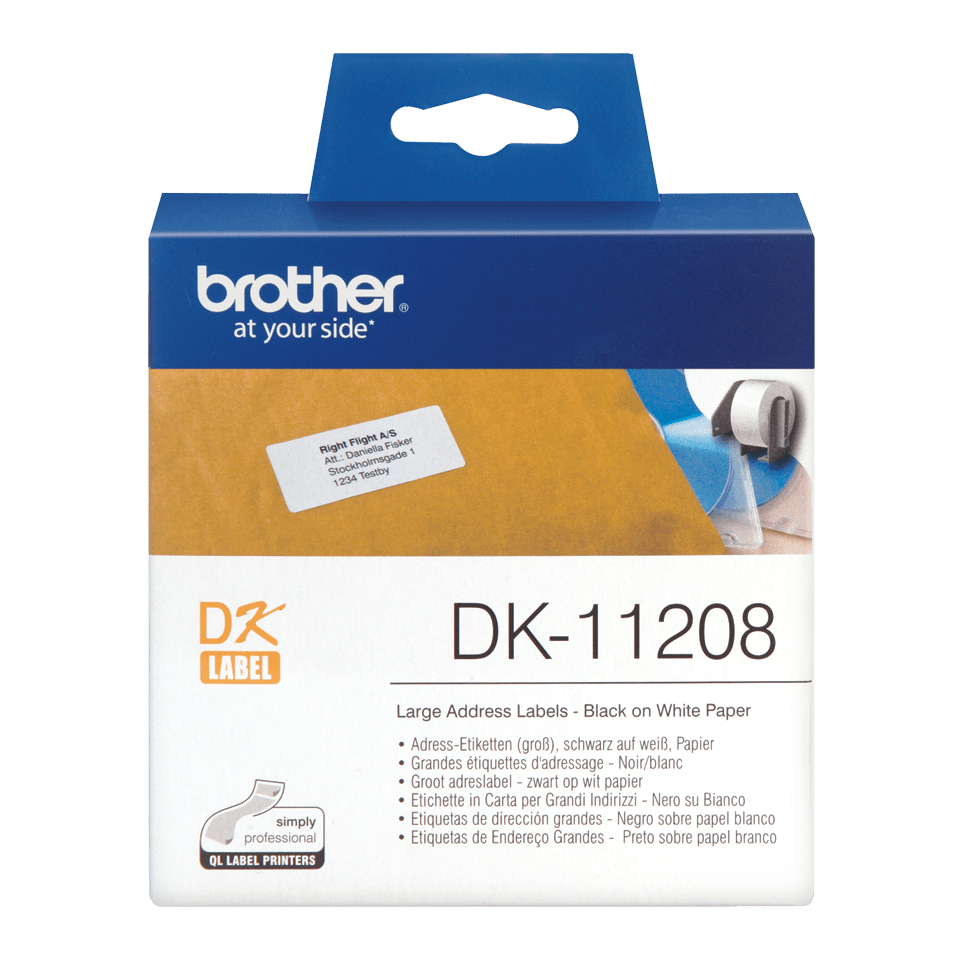 Adressetiketten DK-11208 (400 St.) weiß 38 x 90 mm – Ansicht 2