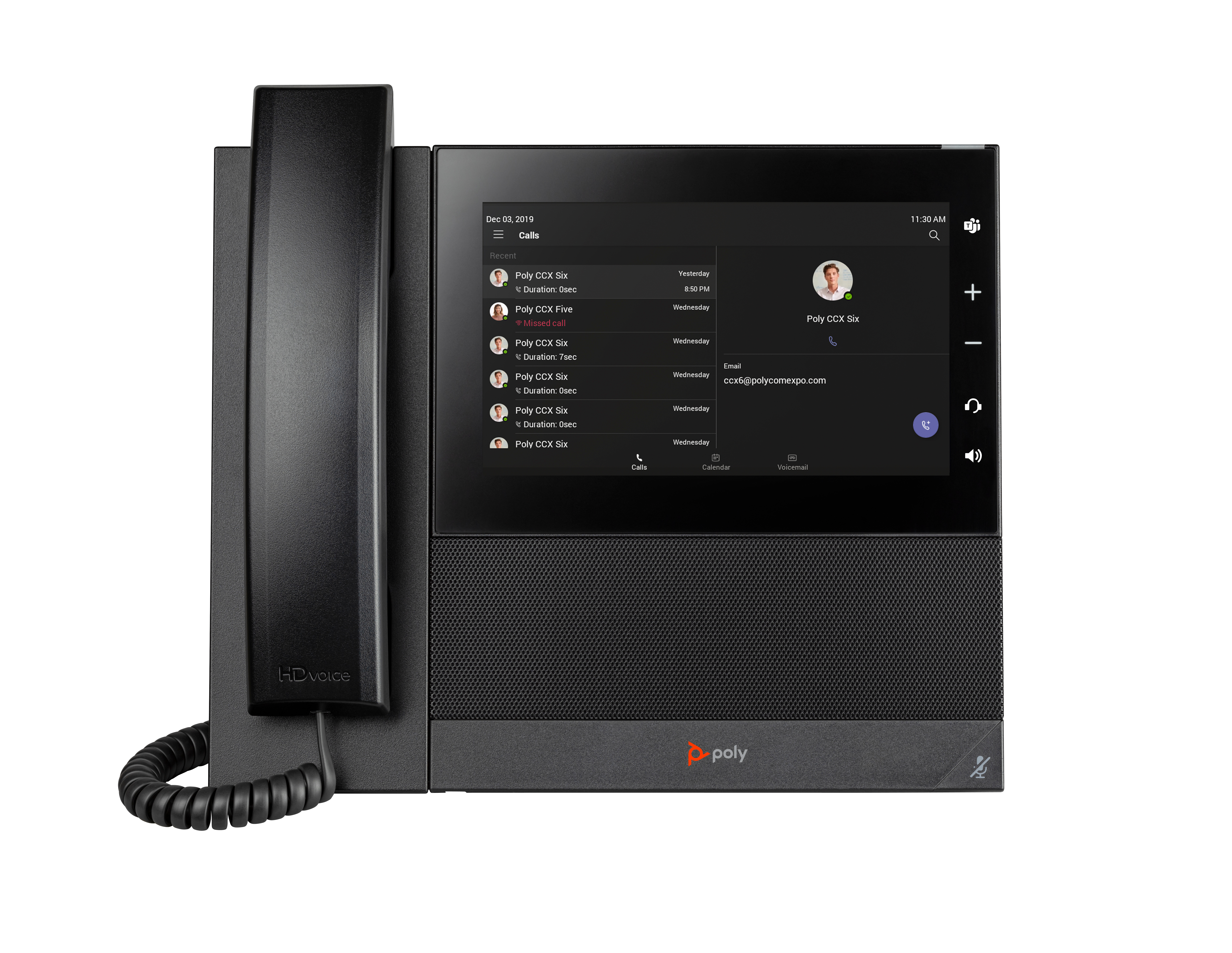 Poly CCX 600 Phone Teams -PoE, ohne Netzteil- – Ansicht 2