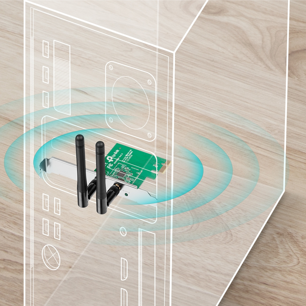 TP-LINK TL-WN881ND WLAN 300 Mbit/s Eingebaut – Ansicht 3