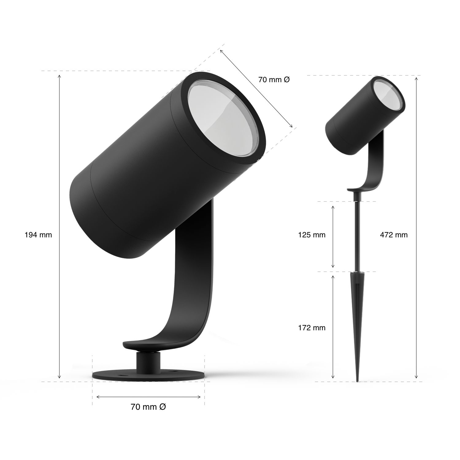 Philips HUE Lily Spot Sw 1flg. WACA, Erw 700lm 55903744_6019115583