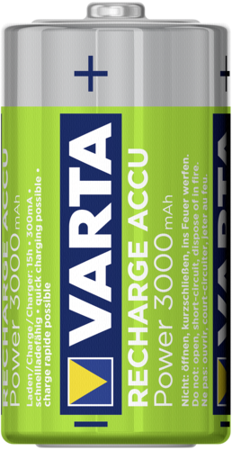 1x2 Varta Rechargeable Accu C