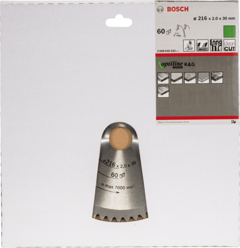 Bosch Kreissägeblatt OP WO B 216x30-60