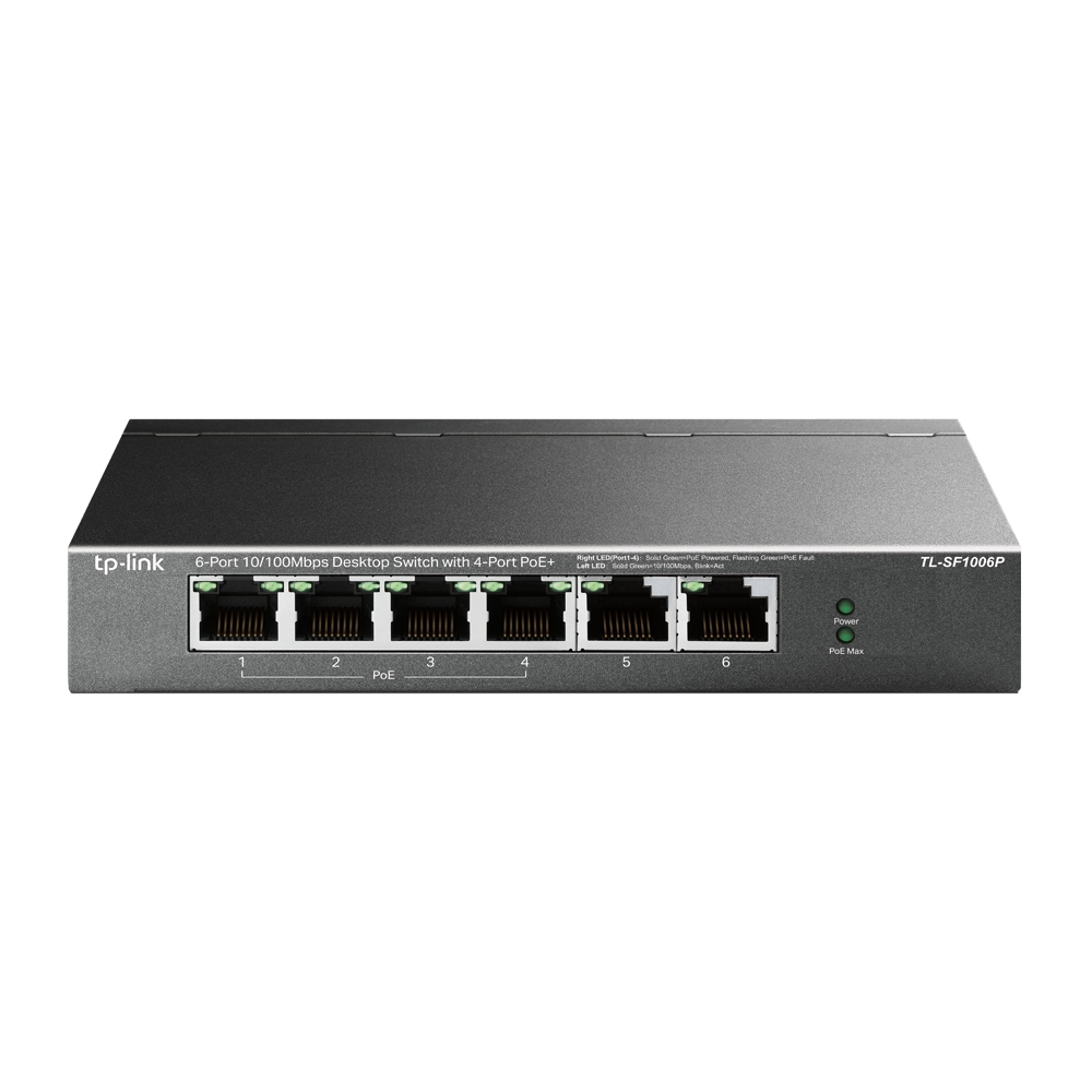 TP-Link TL-SF1006P 6-Port 10/100Mbps -4x PoE+ Switch- 21e64fb5f262f2d387c288efecef1c3a