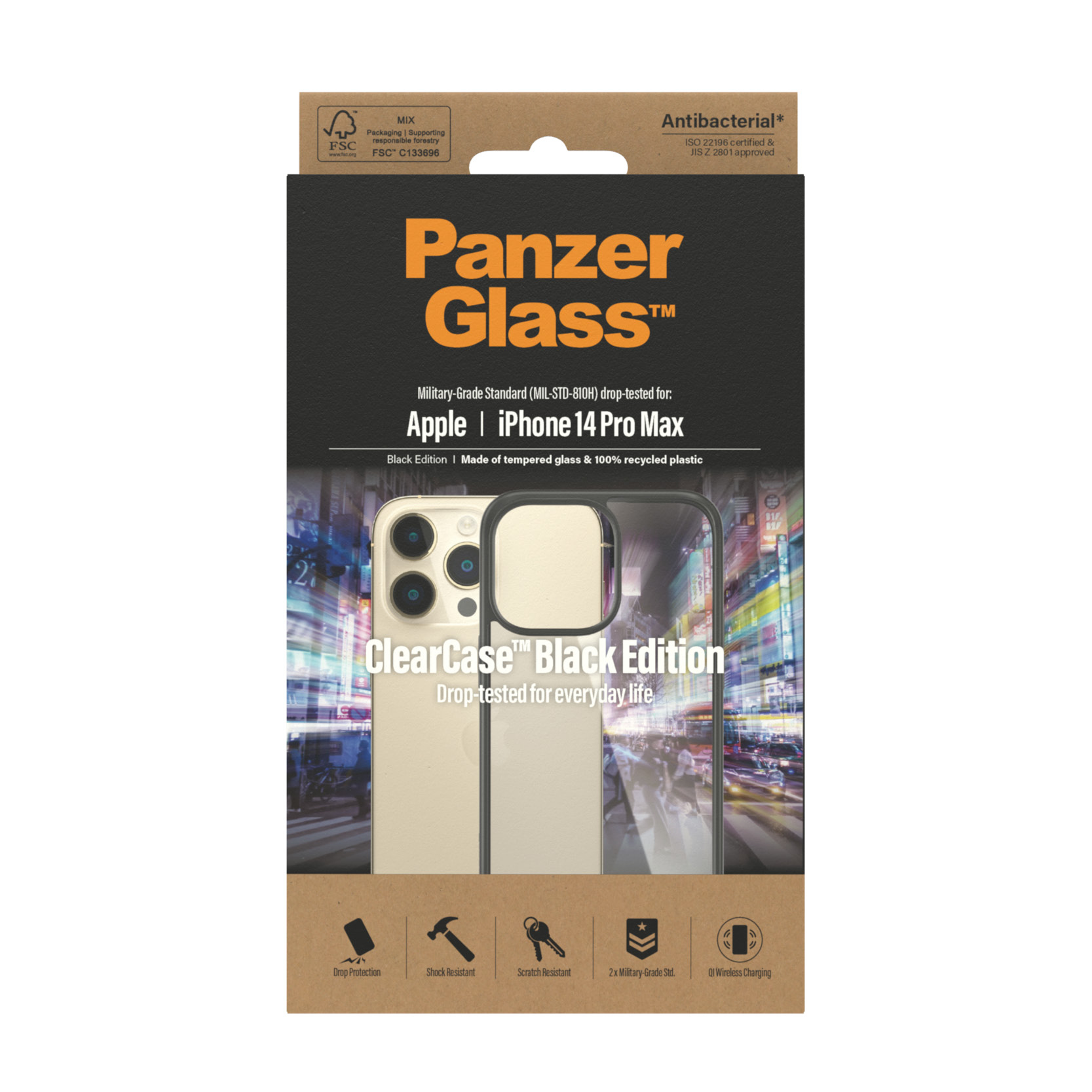 PanzerGlass ClearCase Apple iPhone 14 Pro Max | Black 101812886_6922793206