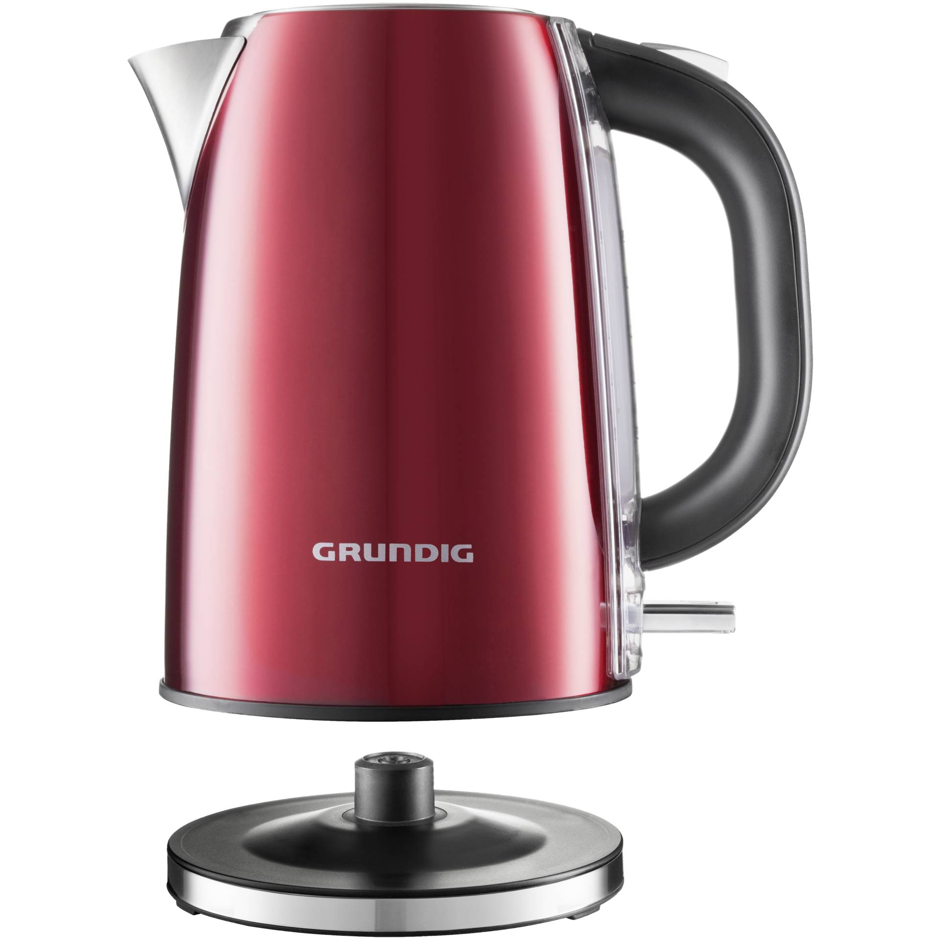 Grundig WK 6330 Wasserkocher 1,7 l 3000 W Rot, Edelstahl 738402_01