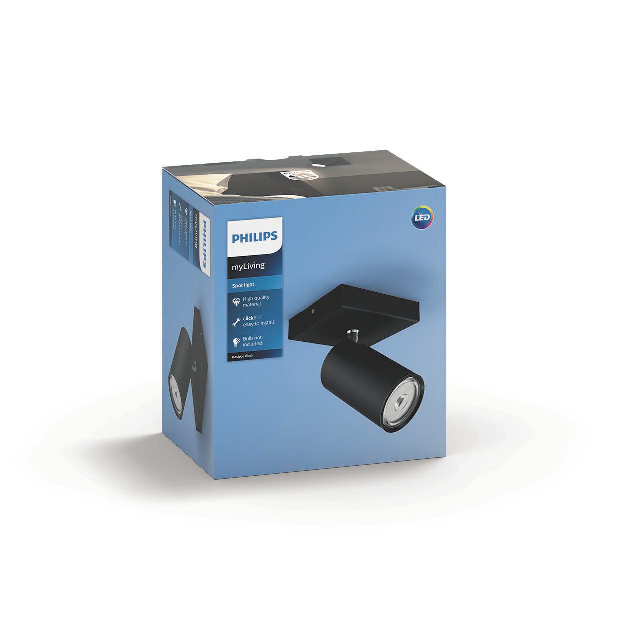 Philips Kosipo Spot 1flg. exkl LM 1x5,5W Schwarz 37044571_6899718639