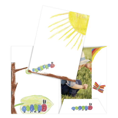 1x10 Daiber Flügelmappen Raupe für max.Bildformat 18x25cm 13411
