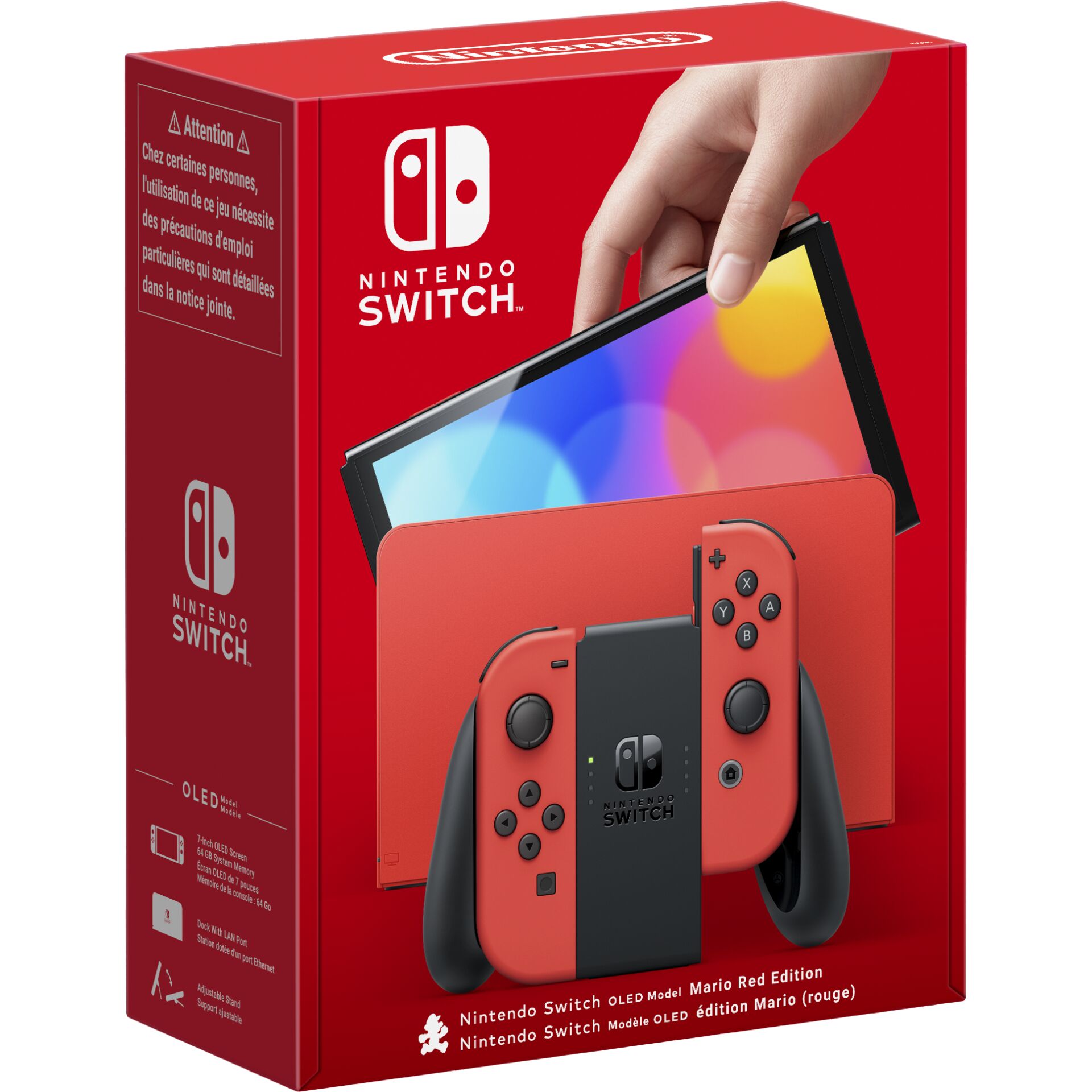 Nintendo Switch (OLED-Modell) Mario Edition rot 828291_00