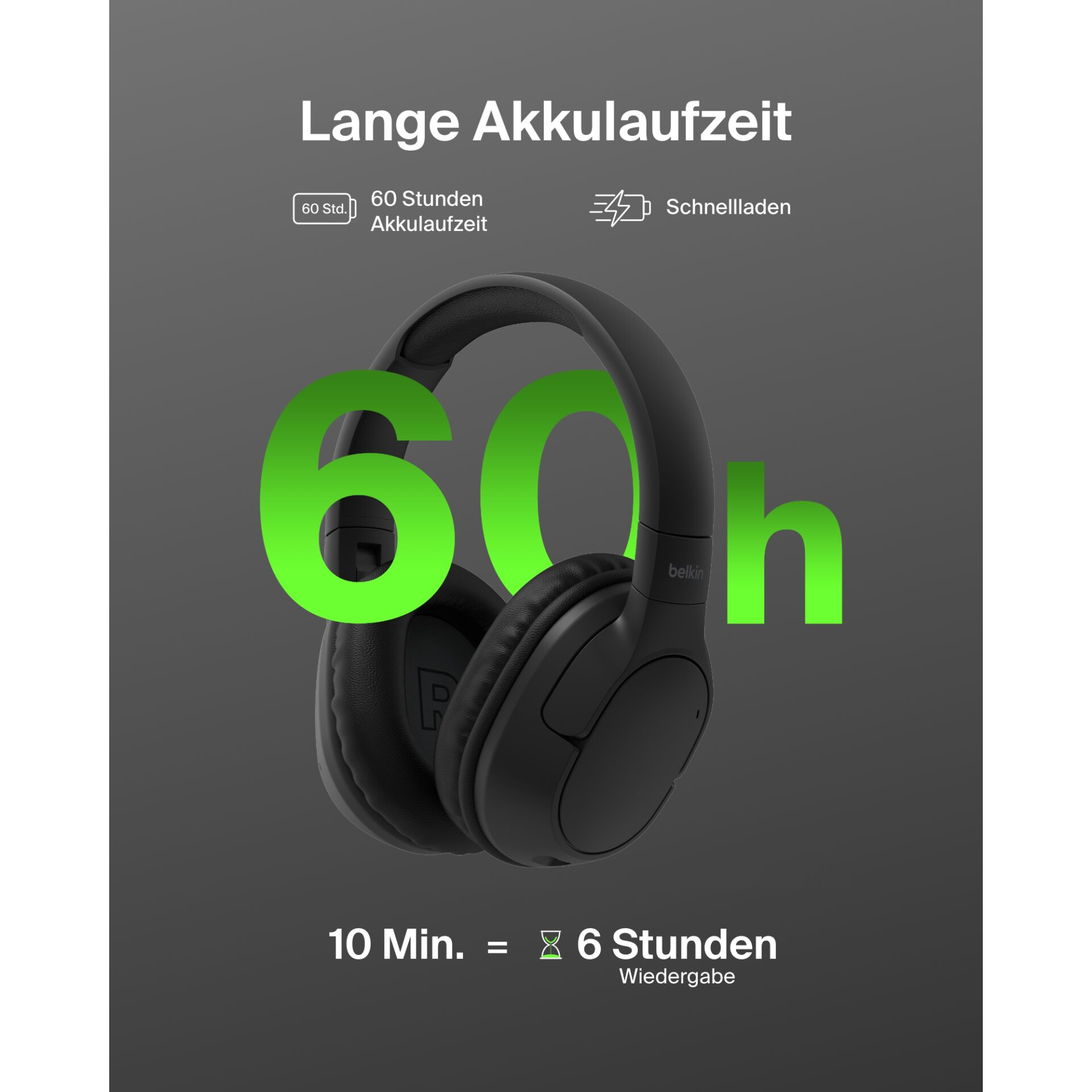 Belkin Soundform Surround schw. Over-Ear, kabellos    AUD009hqBK 139794_13