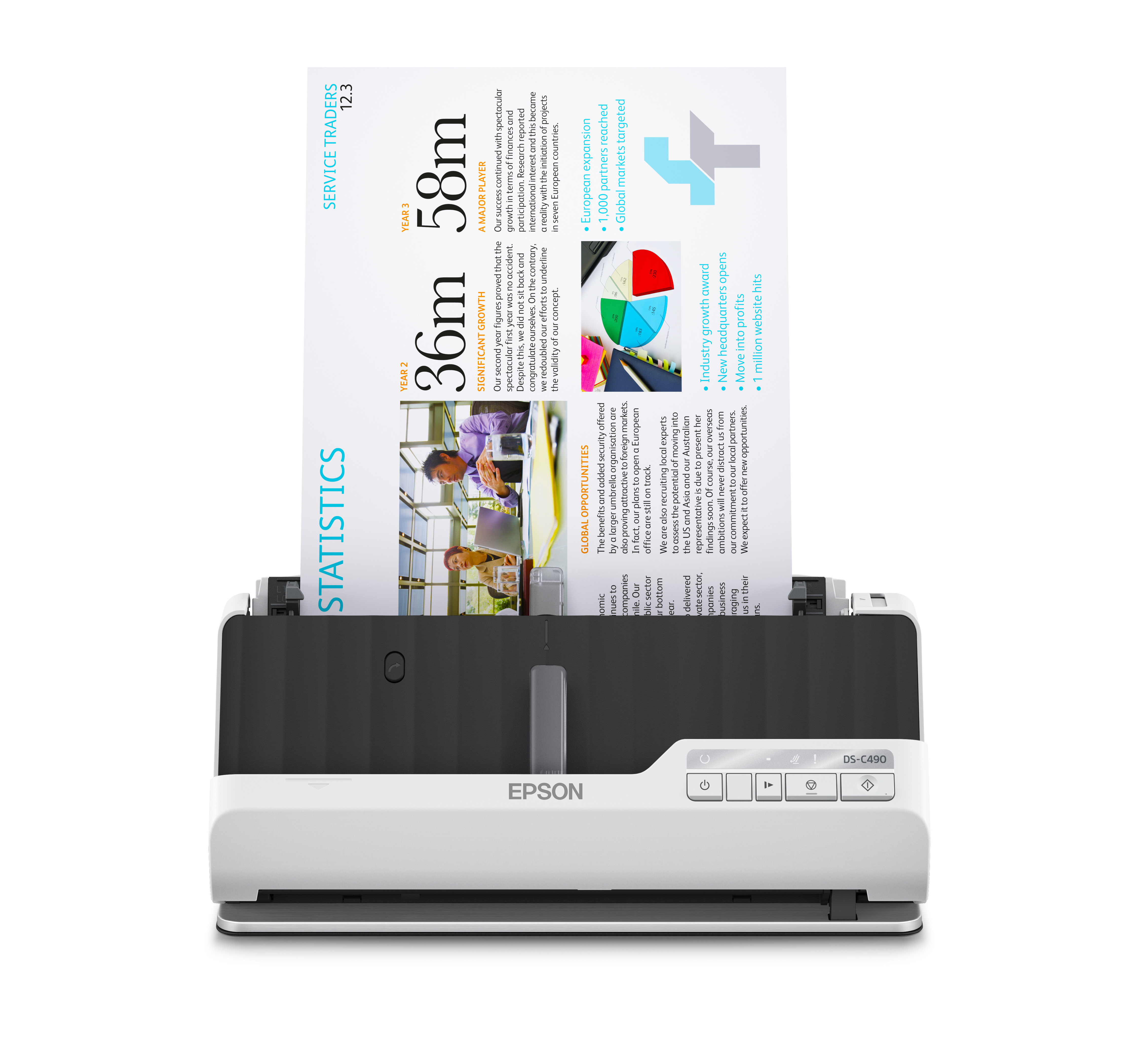 Epson WorkForce DS-C490 Dokumentenscanner – Ansicht 1