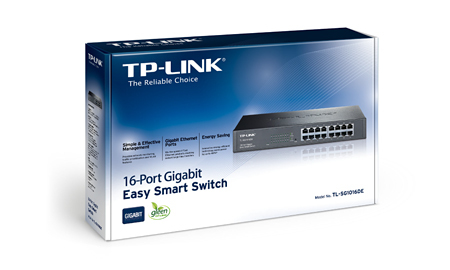 TP-LINK TL-SG1016DE Managed L2 Gigabit Ethernet (10/100/1000) Schwarz